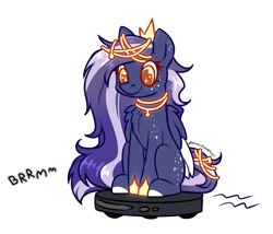 Size: 2100x1795 | Tagged: safe, artist:greenmaneheart, oc, oc only, pegasus, pony, female, mare, ponies riding roombas, roomba, simple background, solo, transparent background