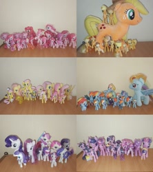 Size: 1920x2160 | Tagged: safe, applejack, fili-second, fluttershy, pinkie pie, rainbow dash, rarity, twilight sparkle, alicorn, earth pony, pegasus, pony, unicorn, g4, too many pinkie pies, blind bag, brushable, burger king toys, female, friendship is magic collection, funko, gift set, guardians of harmony, irl, kinder egg, magazine figure, mcdonald's happy meal toys, multeity, photo, photography, plushie, pony plushie, power ponies, too much pink energy is dangerous, toy, twilight sparkle (alicorn)