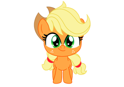 Size: 1069x747 | Tagged: safe, artist:lachlandingoofficial, applejack, earth pony, pony, g4.5, my little pony: pony life, cute, female, jackabetes, mare, simple background, solo, transparent background