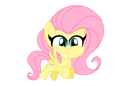 Size: 1069x747 | Tagged: safe, artist:lachlandingoofficial, fluttershy, pegasus, pony, g4.5, my little pony: pony life, cute, female, mare, shyabetes, simple background, solo, transparent background