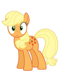 Size: 816x979 | Tagged: safe, artist:foxyfell1337, applejack (g1), earth pony, pony, g1, g4, g1 to g4, generation leap, looking at you, simple background, solo, transparent background