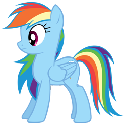 Size: 7000x7000 | Tagged: safe, artist:tardifice, rainbow dash, pegasus, pony, g4, female, folded wings, mare, simple background, solo, transparent background, vector, wings