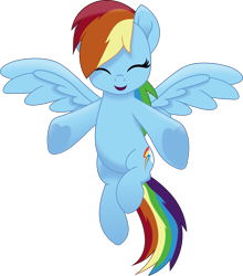 Size: 1949x2216 | Tagged: safe, artist:phucknuckl, rainbow dash, pegasus, pony, g4, my little pony: the movie, cute, dashabetes, eyes closed, heart, hoof heart, movie accurate, open mouth, open smile, outstretched arms, simple background, smiling, solo, spread wings, transparent background, underhoof, upside-down hoof heart, vector, wings