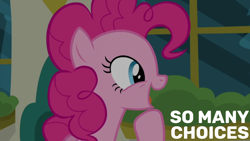 Size: 1920x1080 | Tagged: safe, edit, edited screencap, editor:quoterific, screencap, pinkie pie, earth pony, pony, g4, spice up your life, solo