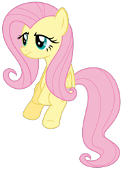 Size: 1766x2450 | Tagged: safe, artist:sketchmcreations, fluttershy, pegasus, pony, a bird in the hoof, g4, season 1, female, mare, simple background, sitting, smiling, solo, transparent background, vector