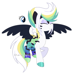 Size: 3024x3056 | Tagged: safe, artist:darkjillmlp123, oc, oc:aura glass, pegasus, pony, colored wings, eyes closed, female, high res, mare, simple background, solo, transparent background, wings