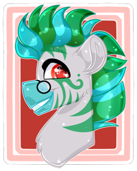 Size: 1046x1310 | Tagged: safe, artist:thehaywaiianhorse, oc, zebra, bust, glasses, portrait, solo