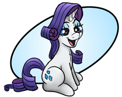 Size: 2562x2040 | Tagged: safe, artist:doodledonutart, rarity, pony, unicorn, g4, eyeshadow, female, high res, makeup, mare, open mouth, open smile, simple background, smiling, solo, white background