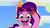 Size: 3300x1849 | Tagged: safe, screencap, pipp petals, pegasus, pony, g5, my little pony: tell your tale, pippsqueaks forever, spoiler:g5, spoiler:my little pony: tell your tale, spoiler:tyts01e28, cardboard cutout, cutout, female, mare, open mouth, open smile, smiling, sunglasses