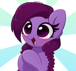 Size: 2800x2600 | Tagged: safe, artist:kittyrosie, oc, oc only, pony, commission, cute, high res, icon, ocbetes, open mouth, solo