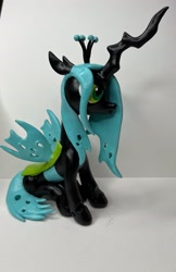 Size: 2067x3192 | Tagged: safe, artist:earthenpony, queen chrysalis, changeling, g4, craft, high res, irl, photo, sculpture, solo
