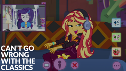 Size: 1920x1080 | Tagged: safe, edit, edited screencap, editor:quoterific, screencap, rarity, sunset shimmer, human, equestria girls, festival looks, g4, my little pony equestria girls: better together