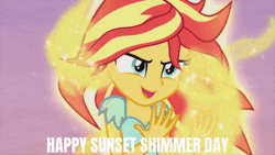 Size: 520x293 | Tagged: safe, edit, edited screencap, screencap, sunset shimmer, human, equestria girls, g4, my past is not today, animated, female, gif, solo, sunset shimmer day