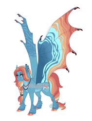 Size: 3622x4800 | Tagged: safe, artist:gigason, oc, oc:duckdive, bat pony, pony, absurd resolution, cloven hooves, female, mare, obtrusive watermark, simple background, solo, transparent background, watermark