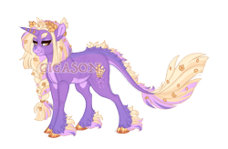Size: 3500x2300 | Tagged: safe, artist:gigason, oc, oc:gold grain, pony, unicorn, cloven hooves, female, mare, obtrusive watermark, simple background, solo, transparent background, watermark