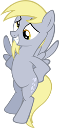 Size: 1697x3704 | Tagged: safe, artist:moongazeponies, derpy hooves, pegasus, pony, feeling pinkie keen, g4, season 1, cute, derp, derpabetes, female, flying, grin, implied twilight sparkle, mare, oops, simple background, smiling, solo, transparent background, vector