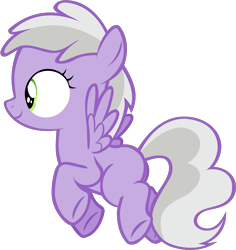 Size: 3611x3823 | Tagged: artist needed, safe, sweet pop, pegasus, pony, g4, background pony, female, filly, flying, foal, high res, simple background, smiling, solo, transparent background, vector