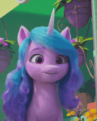 Size: 360x450 | Tagged: safe, screencap, izzy moonbow, pony, unicorn, g5, izzy does it, my little pony: make your mark, my little pony: make your mark chapter 2, spoiler:g5, spoiler:my little pony: make your mark chapter 2, spoiler:mymc02e01, animated, cropped, cute, female, floppy ears, gif, grin, gulp, i watch it for the ears, izzy is best facemaker, izzybetes, mare, nervous, nervous smile, smiling, solo, weapons-grade cute, worried, youtube link