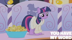 Size: 1920x1080 | Tagged: safe, edit, edited screencap, editor:quoterific, screencap, twilight sparkle, pony, unicorn, g4, green isn't your color, bowl, clothes, female, gritted teeth, mare, solo, spa, sponge, teeth, unicorn twilight