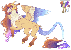 Size: 3687x2601 | Tagged: safe, artist:sleepy-nova, oc, hybrid, colored wings, high res, interspecies offspring, multicolored wings, offspring, parent:discord, parent:princess celestia, parents:dislestia, simple background, solo, transparent background, wings