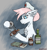 Size: 1704x1820 | Tagged: safe, artist:reddthebat, nurse redheart, earth pony, pony, g4, duct tape, female, hat, mare, matches, molotov cocktail, solo, tape