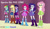 Size: 800x464 | Tagged: safe, artist:rupahrusyaidi, edit, edited screencap, screencap, applejack, fluttershy, pinkie pie, rainbow dash, rarity, twilight sparkle, human, equestria girls, g4, my little pony equestria girls, boots, humane five, humane six, shoes