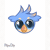 Size: 720x720 | Tagged: artist needed, source needed, safe, gallus, griffon, :<, animated, cute, flipaclip, floppy ears, gallabetes, gif, head, looking at you, looking up, simple background, solo, vibing, white background