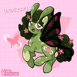 Size: 2000x2000 | Tagged: safe, artist:seasemissary, oc, oc:underbrush, flutter pony, high res, solo