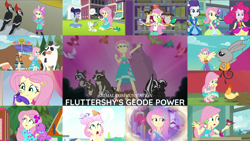 Size: 1978x1114 | Tagged: safe, edit, edited screencap, editor:quoterific, screencap, angel bunny, fluttershy, pinkie pie, rarity, sci-twi, twilight sparkle, human, a little birdie told me, blizzard or bust, epic fails, equestria girls, equestria girls specials, fluttershy's butterflies, g4, i'm on a yacht, lost and pound, my little pony equestria girls: better together, my little pony equestria girls: holidays unwrapped, my little pony equestria girls: legend of everfree, my little pony equestria girls: spring breakdown, my little pony equestria girls: summertime shorts, road trippin, stressed in show, stressed in show: fluttershy, super squad goals, the finals countdown, clothes, dress, geode of fauna, legs, magical geodes, pointing, skirt, sleeveless