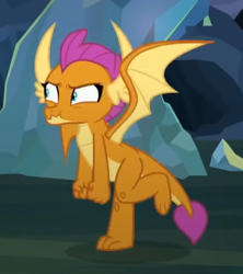 Size: 358x403 | Tagged: safe, screencap, smolder, dragon, g4, what lies beneath, angry, cropped, cute, dragoness, faic, female, madorable, smolderbetes, solo, spread wings, wavy mouth, wings