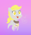 Size: 946x1080 | Tagged: safe, artist:happy harvey, derpy hooves, dinky hooves, pegasus, pony, unicorn, g4, blushing, chibi, collar, cute, dialogue, female, filly, foal, gradient background, happy, looking up, mare, mother and child, mother and daughter, no pupils, open mouth, pet, phone drawing, slave, slave collar, smiling, smol