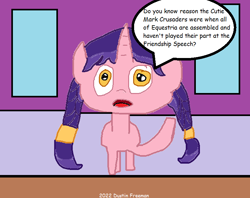 Size: 794x628 | Tagged: safe, artist:coltfan97, raspberry dazzle, pony, unicorn, g4, 1000 hours in ms paint, breaking the fourth wall