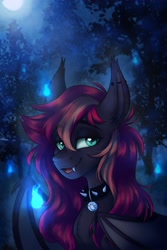 Size: 2731x4096 | Tagged: safe, artist:zahsart, oc, oc only, bat pony, pony, solo