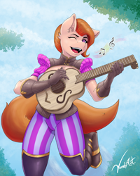 Size: 2480x3100 | Tagged: safe, artist:vandyart, pony, anthro, bard, dungeons and dragons, fantasy class, female, pen and paper rpg, rpg