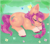 Size: 2500x2200 | Tagged: safe, artist:saltyvity, sunny starscout, butterfly, earth pony, pony, g5, cute, ear fluff, eyes closed, flower, fluffy, forest, forest background, grass, orange body, pink hair, sleeping, sleepy, smiley face, solo, sparkles, summer, sunnybetes, tree