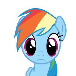 Size: 250x250 | Tagged: safe, artist:sasha-flyer, rainbow dash, pegasus, pony, 3d saul goodman, animated, animated png, better call saul, female, mare, mare stare, meme, ponified meme, simple background, solo, stare, transparent background, vector, zoomed in