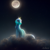 Size: 1024x1024 | Tagged: safe, artist:my-little-pop-artist, princess celestia, alicorn, pony, g4, crying, mare in the moon, moon, open mouth