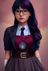 Size: 3328x4864 | Tagged: safe, artist:my-little-pop-artist, sci-twi, twilight sparkle, human, equestria girls, g4, female, humanized, magic capture device, photobashing, realistic