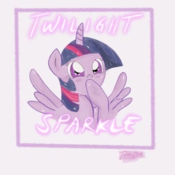 Size: 1440x1440 | Tagged: safe, artist:flutterten, twilight sparkle, alicorn, pony, g4, female, solo, twilight sparkle (alicorn)