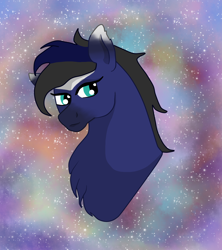 Size: 1904x2141 | Tagged: safe, artist:loopina, oc, oc:boreal wave, pegasus, pony, bust, gift art, male