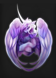 Size: 2460x3399 | Tagged: safe, artist:inspiredpixels, oc, alicorn, pony, bust, female, high res, mare, portrait, solo