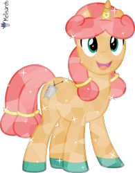 Size: 4000x5122 | Tagged: safe, artist:melisareb, oc, oc:riju, crystal pony, pony, unicorn, .svg available, absurd resolution, crossover, jewelry, kleptocorns, male, open mouth, simple background, solo, stallion, transparent background, vector