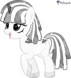 Size: 4000x4364 | Tagged: safe, artist:melisareb, oc, oc:shade (kleptocorns), crystal pony, pony, unicorn, .svg available, absurd resolution, crossover, emo, eyeshadow, female, kleptocorns, lidded eyes, makeup, mare, open mouth, raised hoof, simple background, solo, transparent background, vector