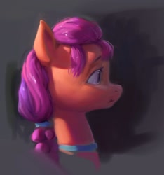 Size: 1244x1331 | Tagged: safe, artist:inkhooves, sunny starscout, earth pony, pony, g5, bust, female, mare, profile, solo