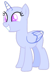 Size: 744x1036 | Tagged: safe, artist:lilith1light, oc, oc only, alicorn, pony, alicorn oc, base, eyelashes, grin, horn, simple background, smiling, solo, transparent background, wings