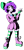 Size: 1615x3388 | Tagged: safe, artist:doodlegamertj, oc, oc only, oc:mable syrup, human, equestria girls, g4, boots, bow, clothes, deaf, dress, gray eyes, hair bow, joker, persona, persona 5, platform boots, purple hair, shoes, simple background, socks, solo, standing, striped socks, transparent background