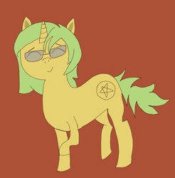 Size: 1901x1933 | Tagged: safe, artist:darkderp, oc, oc:infernal, pony, unicorn, cute, glasses