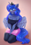 Size: 2480x3508 | Tagged: safe, artist:dandy, princess luna, alicorn, anthro, g4, adorasexy, arm boob squeeze, bare shoulders, big breasts, blushing, breasts, busty princess luna, cleavage, clothes, cute, ear fluff, eyelashes, eyeshadow, female, floating heart, grin, heart, heart eyes, high res, horn, kneeling, leggings, looking at you, lunabetes, makeup, off shoulder, one eye closed, redraw, sexy, skirt, smiling, smiling at you, solo, stockings, strapless, thigh highs, thighs, tube top, wingding eyes, wings, wink, winking at you