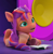 Size: 942x957 | Tagged: safe, screencap, sunny starscout, earth pony, pony, g5, my little pony: make your mark, my little pony: make your mark chapter 2, portrait of a princess, cute, female, mare, reading, sunnybetes