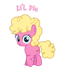 Size: 1018x1184 | Tagged: source needed, safe, anonymous artist, oc, oc only, oc:li'l pie, earth pony, pony, description is relevant, earth pony oc, eyelashes, female, filly, foal, offspring, parent:cheese sandwich, parent:pinkie pie, parents:cheesepie, simple background, solo, story included, transparent background